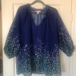 Coldwater Creek romantic  blouse